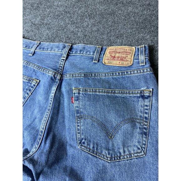 VTG Levi's 550 Red Tab Relaxed Loose Fit Jeans Men 38x33* 100% Cotton Denim 90s - Picture 3 of 10